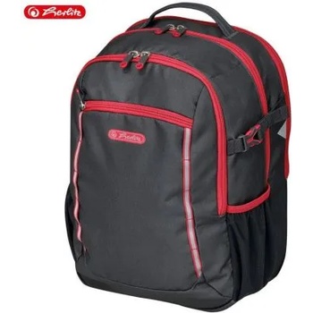 Image 1 of Herlitz - Ученическа ергономична раница Ultimate - Черно с червено (50032785)