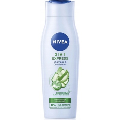 Nivea Hair Care Express šampón a kondicionér pre všetky typy vlasov 250 ml