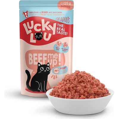 LUCKY LOU Lifestage Adult Hydina a Hovädzie 125 g