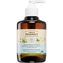 Green Pharmacy Body Care Chamomile & Allantoin gel na intimní hygienu pro citlivou pokožku (0% Parabens, Artificial Colouring) 370 ml