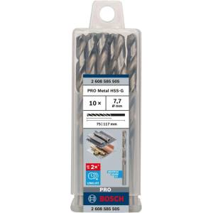 Bosch - Комплект свредла за метал, 7, 7 × 117 мм, 10 бр. 2608585505 (2608585505)
