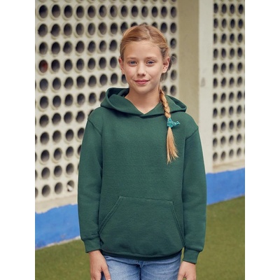 Fruit of the Loom Bottle green children's sweatshirt Classic kangaroo
