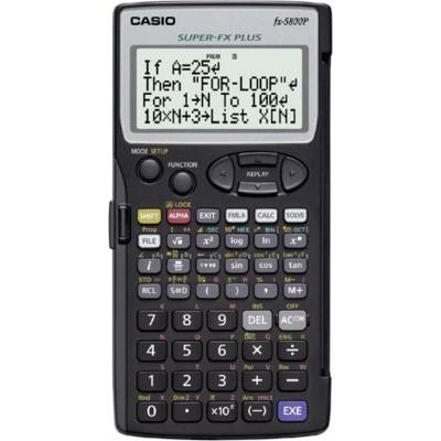 Casio fx-5800P školský počítač čierna Displej (počet miest): 16 na batérie (d x š x v) 163 x 73 x 10 mm; FX-5800P