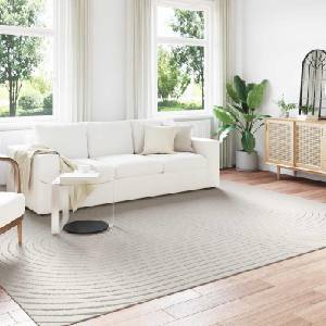 vidaXL Килим за вътрешна и външна употреба PALMERAS Крем 280 x 200 см (42022575)