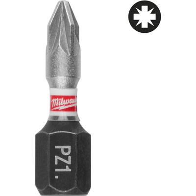 MILWAUKEE Šroubovací bity ShW PZ1 25 mm 25 ks