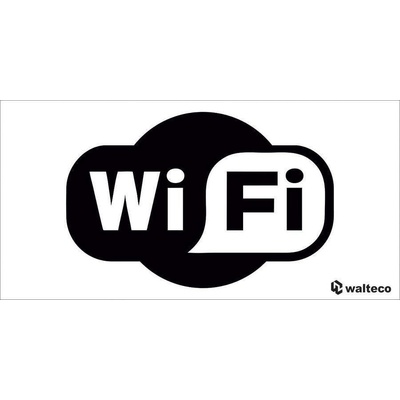 Walteco Označení wi-fi, 100x50mm, samolepka Množství: 1 ks , 20097