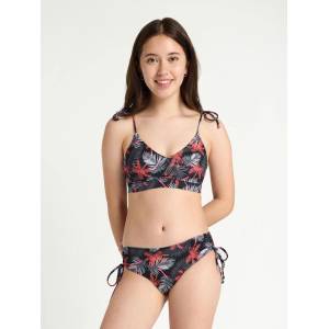 Modibodi Момичешки менструални бански костюм Modibodi Teen High Bikini Jungle Palm Black долна част Modibodi | Cheren Mnogotsveten | Момичешки | 8-10 години