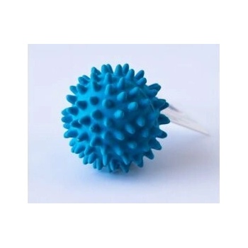 Hračky Salač Loptička s pichliačmi pískací modrý LATEX 6,8 cm