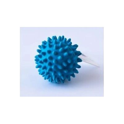 Hračky Salač Loptička s pichliačmi pískací modrý LATEX 6,8 cm