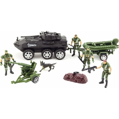 Sada vojáci s doplňky plast