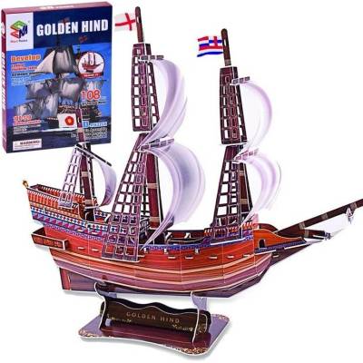 Magic Puzzle 3D puzzle Plachetnice Golden Hind 108 ks