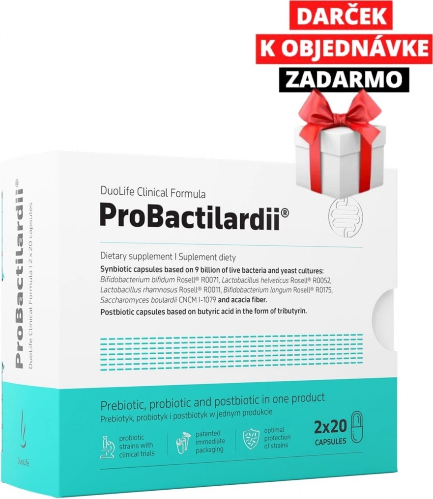 Complément Alimentaire ProBactilardii Duolife - Probiotiques, Prébiotiques, Postbiotiques - 60 Gélules
