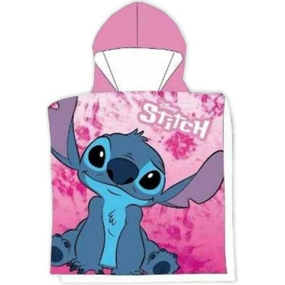 MLC Dívčí osuška s kapucí Lilo & Stitch 55 x 110 cm