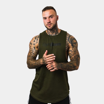GymBeam Потник Cut Off Military Green M
