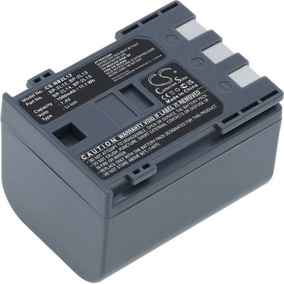Батерия за Canon Dc310, Fv500, Hg10, Md100, Zr100 и други, 1500 mAh, Li-Ion (CS-NB2L12)