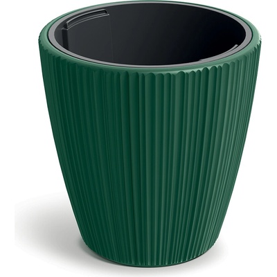 Prosperplast Kvetináč ORO s vkladom 19,9 cm tmavozelená