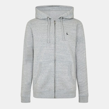 Jack Wills Суичър Jack Wills Pinebrook Pheasant Logo Zip Hoodie - Grey Marl