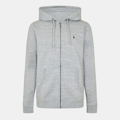 Jack Wills Суичър Jack Wills Pinebrook Pheasant Logo Zip Hoodie - Grey Marl