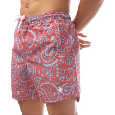 Marcelo Burlon Къси панталони Marcelo Burlon Paisley Swimming Shorts - Red Blue