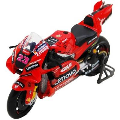 Метален мотоциклет Maisto - Ducati Desmosedici GP23, Enea Bastianini #23, MotoGP 2023, 1: 18 (38396-34396 BAS)