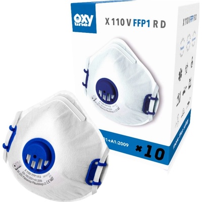 OxyLine Polomaska FFP1 s ventilem PL 10 kusů