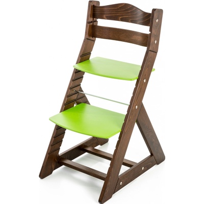 Hajdalánek Rostoucí židle Maja opěrka do kulata ořech / zelená
