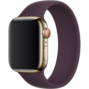 Apple Оригинална силиконова каишка за Apple Watch 44мм, 45мм, 46мм, Ultra, Ultra 2, Ultra 3 49 - Apple Dark Cherry Solo Loop Band Size 7 (разопакован) (ML263ZM/A)