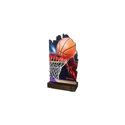 Poháry Bauer Dřevěná plaketa WPLA02M02 Basketball