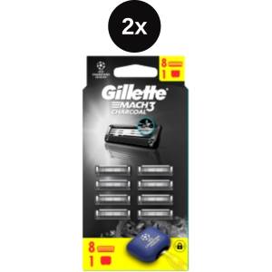 Gillette Mach3 самобръсначки с въглен NH 2x (8 бр. /бленда)