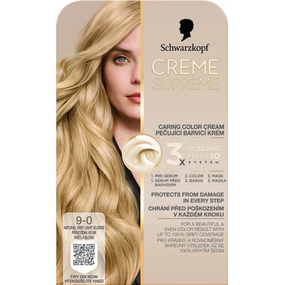 Schwarzkopf Creme Supreme 9-0 Prirodzená veľmi svetlá blond