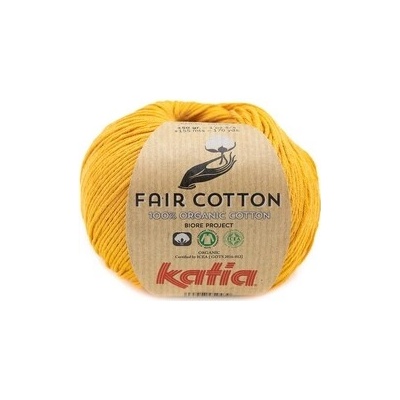 FAIR COTTON Katia Farby FAIR COTTON: 37 horčicová