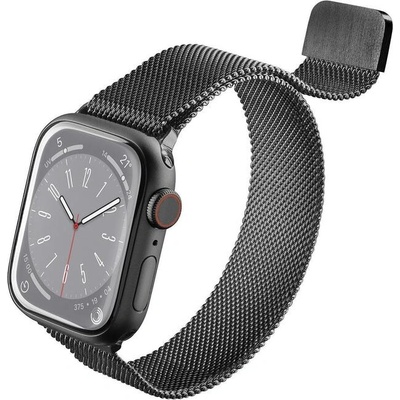 Cellularline Метална каишка за Apple Watch 42/44/45/49 mm черна (11720)