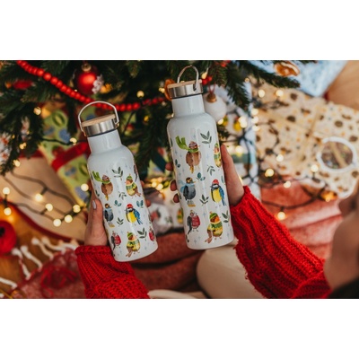 ePiPí Termoska bambus Ptáčci v zimě 750 ml