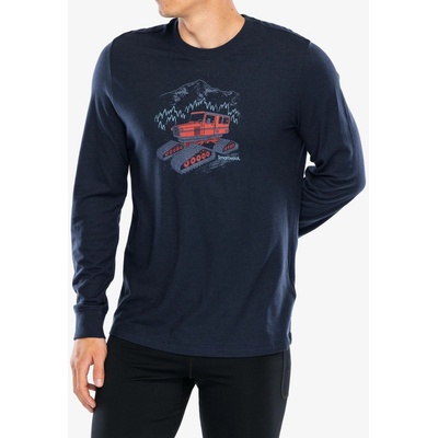 Smartwool Snowcat Graphic Long Sleeve Graphic Tee deep navy