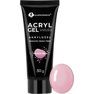 ALLEPAZNOKCIE Akrylgel stavební Hema/DiHema free French Pink č. 06 30 ml