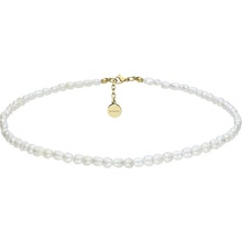 Manoki Perlový choker Emilie gold chirurgická ocel sladkovodní perla WA516G Zlatá
