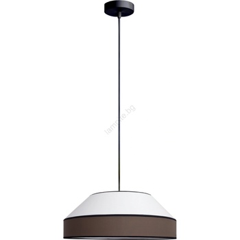 Image 1 of HEXE Пендел MANISO 1xE27/60W/230V Ø 45 см бял/кафяв (HX0239)