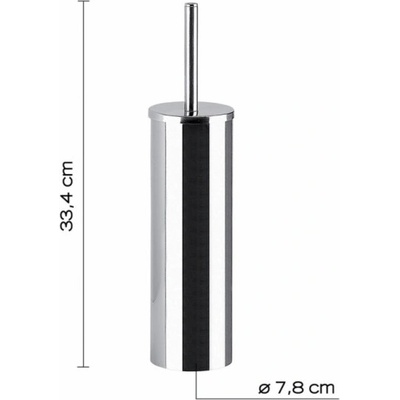 Gedy Toaletní kartáč FELCE FE33 13 CR barva chrom