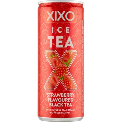 Xixo Jahodový ľadový čaj s 1% obsahom ovocnej šťavy 250 ml