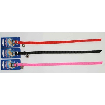 Miazoo Миазоо - Нашийник за котки , от изкуствена лента със звънче 1.0/35см черен