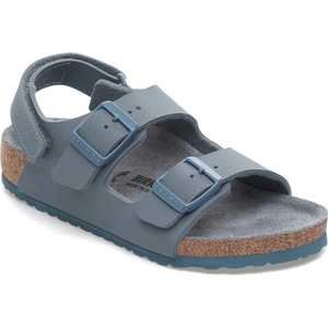 Birkenstock Детски сандали Birkenstock Kid's Milano AS Birko-Flor Triples Sandals - Desert Soil Basalt Gray - размер 27 (702-5452-0114)