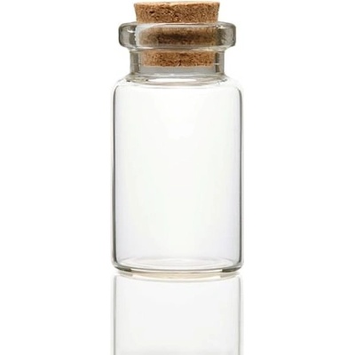 imago Sklenená fľaštička s korkom, 8 ml