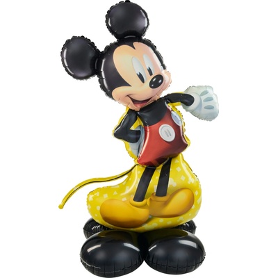 Amscan fóliový balónek AirLoonz Mickey Mouse junior 83 cm x 132 cm : Červená Černá Zlatá
