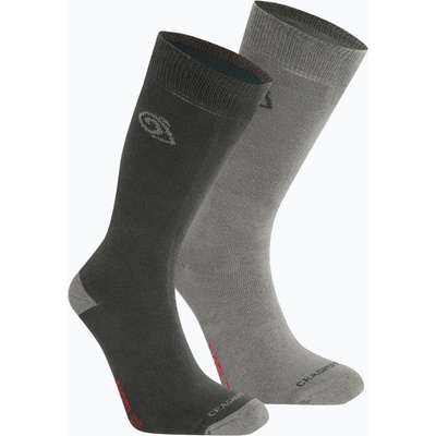 Craghoppers Чорапи за трекинг Craghoppers NosiLife TwinPck 2 pary black pepper/mid grey