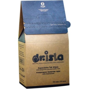 Dr. Isla Компресирана бамбукова кърпа Dr. Isla, 150 броя (TW150)
