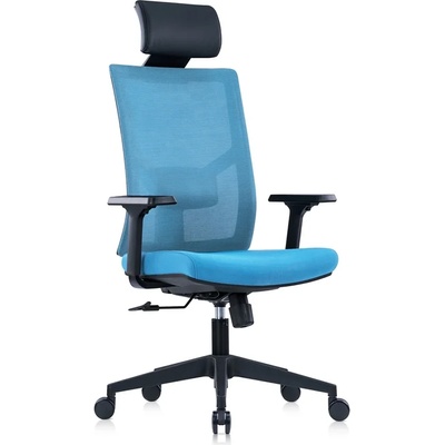 RFG Директорски стол Snow Black HB, светлосиня седалка, светлосиня облегалк (4010140455)