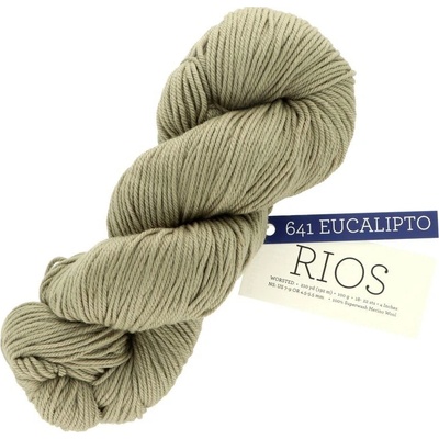 Malabrigo Rios Eucalipto 641 zeleno hnedá
