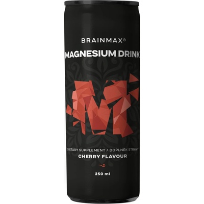BrainMax Magnesium drink 375mg hořčík třešeň 250 ml