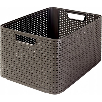 Curver úložný box RATTAN style2 L hnedý