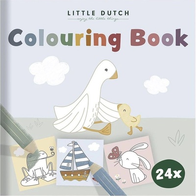 Little Dutch Omalovánky Husa nám.záliv květiny a motýli